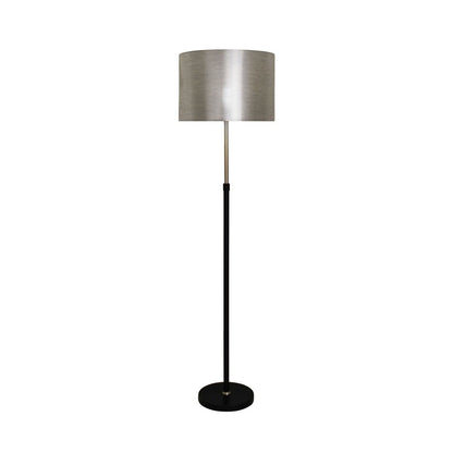 Zanita 1 Light 2 Toned Stem Silver Floor Lamp