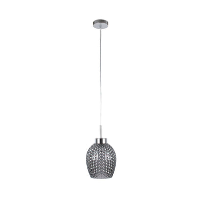 Raide 1 Light Textured Glass Pendant Ceiling Light