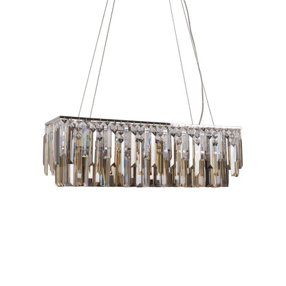 Onega 4 Light Polished Chrome Linear Ceiling Pendant