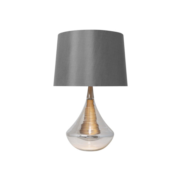 Willis Satin Nickel Glass Table Lamp