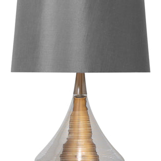 Willis Satin Nickel Glass Table Lamp