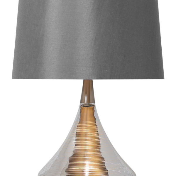 Willis Satin Nickel Glass Table Lamp