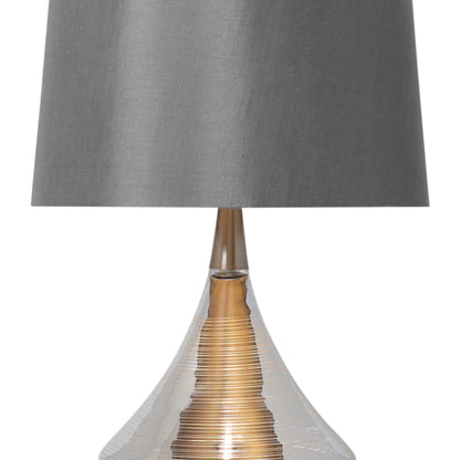 Willis Satin Nickel Glass Table Lamp