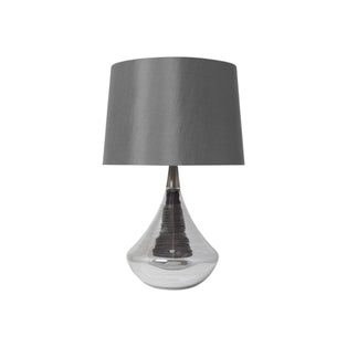 Willis Satin Nickel Glass Table Lamp