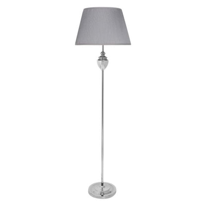 Giona Polished Chrome & Grey Floor Lamp