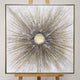 Moonrays Gold Cavas With Gold Frame 80x80cm
