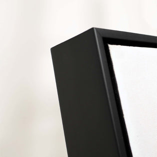 Winter Abstract Canvas With Black Frame 50x120cm
