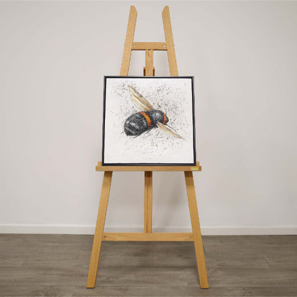 Bee Canvas With Black Frame 50x50cm