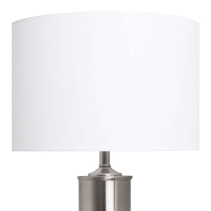 Zabor Satin Nickel Touch Table Lamp