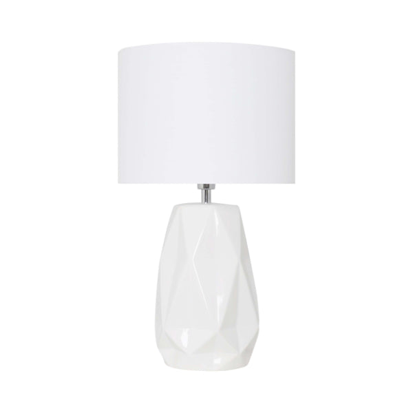 Skova White Ceramic Table Lamp