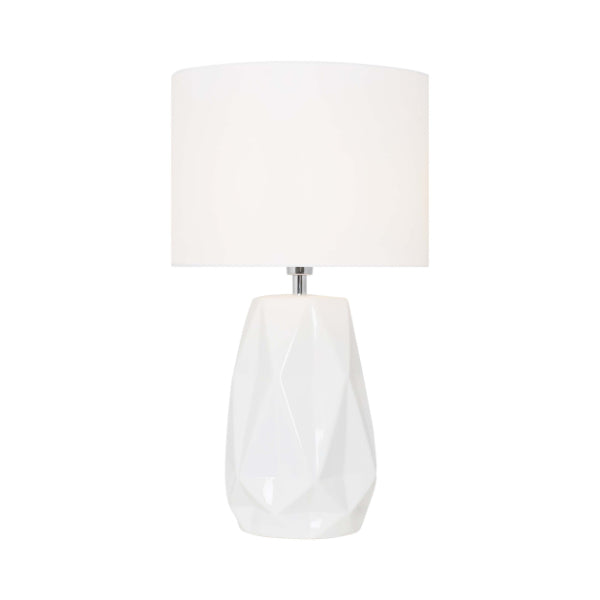 Skova White Ceramic Table Lamp