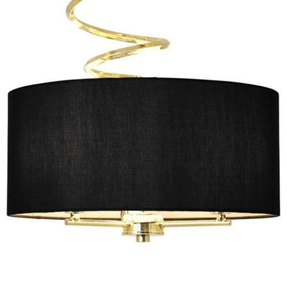 Kasi Polished Brass Semi Flush Ceiling Light