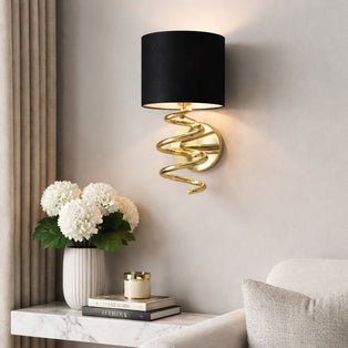 Kasi Polished Brass Wall Light