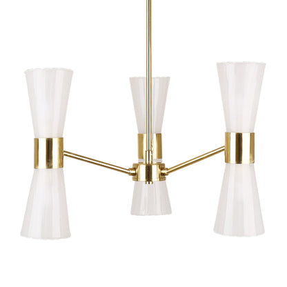 HERRERA 6 LIGHT GOLD PENDANT CEILING LIGHT