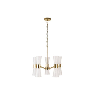 HERRERA 10 LIGHT GOLD PENDANT CEILING LIGHT
