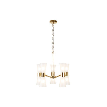 HERRERA 10 LIGHT GOLD PENDANT CEILING LIGHT