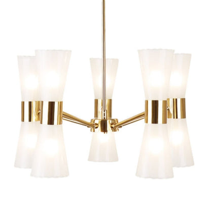 HERRERA 10 LIGHT GOLD PENDANT CEILING LIGHT