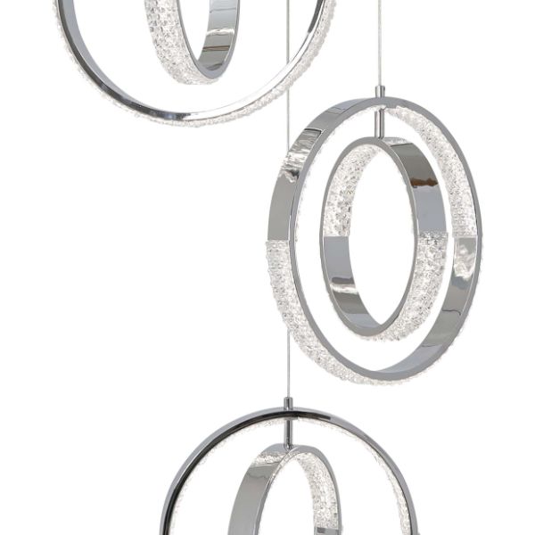 Yazia Polished Chrome LED Ceiling Pendant