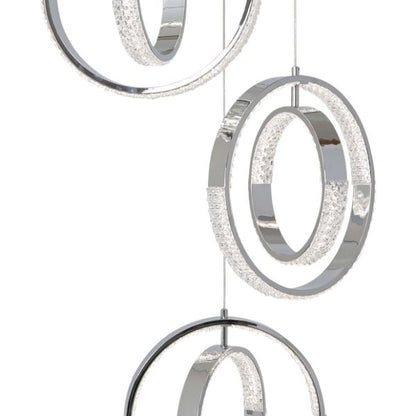 Yazia Polished Chrome LED Ceiling Pendant