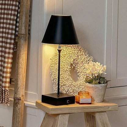 Lustre Black Rechargeable LED Table Lamp