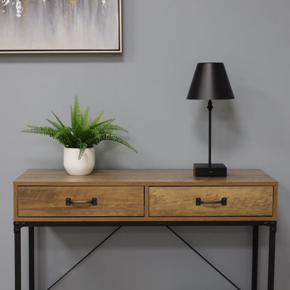 Lustre Black LED Rechargeable Table Lamp