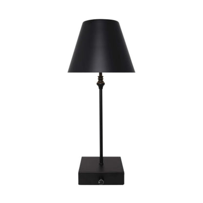 Lustre Black LED Rechargeable Table Lamp