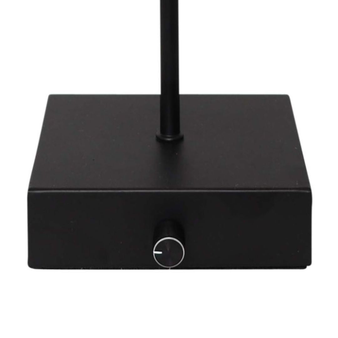 Lustre Black LED Rechargeable Table Lamp