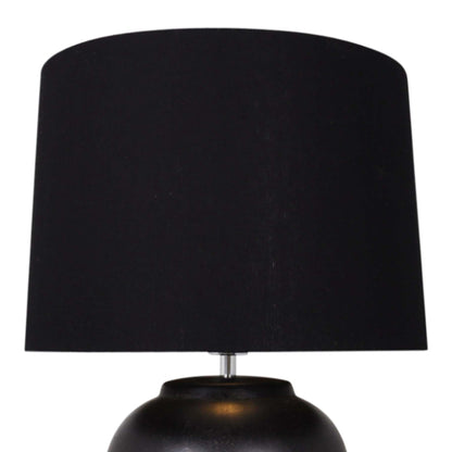 BELEN CERAMIC BLACK TABLE LAMP