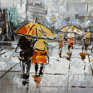 Downtown Hand-Painted Canvas