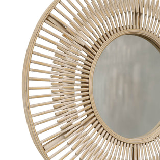 Koppla Round Bamboo Mirror