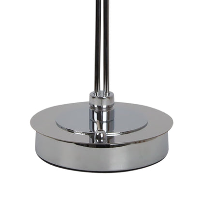 Bungo 2 Light Polished Chrome & Smoked Glass Table Lamp