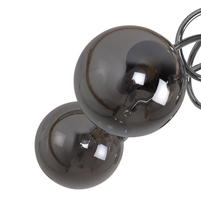 Bungo 5 Light Polished Chrome & Smoked Glass Semi Flush Ceiling Light