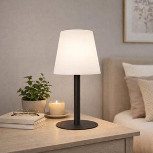 Preston Black LED Rechargeable Table Lamp