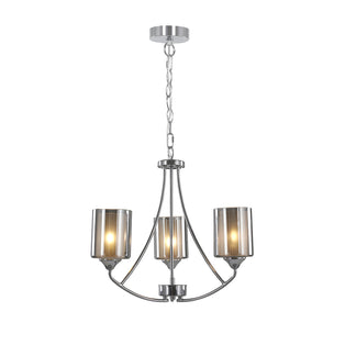 Ashton 3-Light Polished Chrome Chandelier Ceiling Light