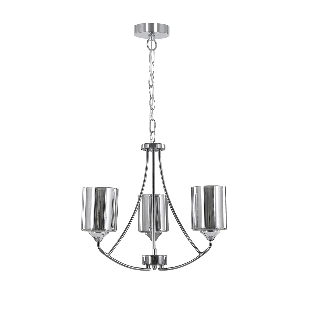 Ashton 3-Light Polished Chrome Chandelier Ceiling Light