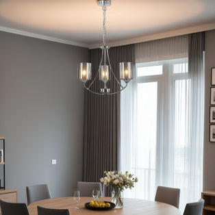 Ashton 3-Light Polished Chrome Chandelier Ceiling Light