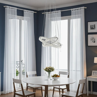 Ausilia Polished Chrome and Crystal LED Pendant Ceiling Light
