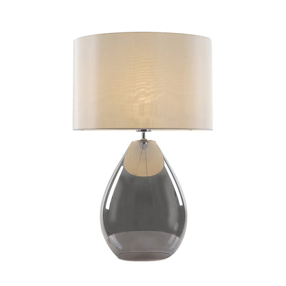 Waltham Smoked Glass Table Lamp