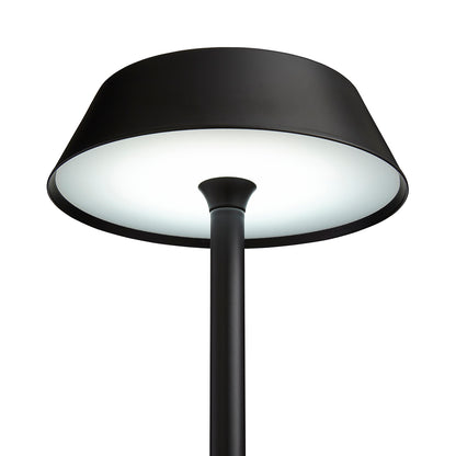 Energize Black LED Rechargeable Desk Table Lamp with Touch Sensor