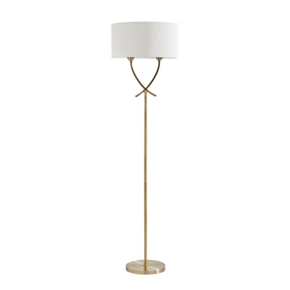 Justina Antique Brass Floor Lamp