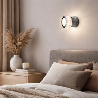 Dilan Polished Chrome & Crystal LED Wall Light