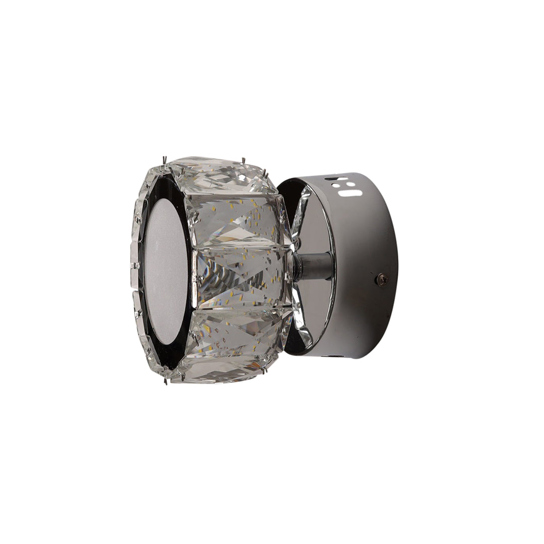 Dilan Polished Chrome & Crystal LED Wall Light