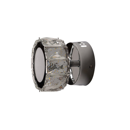 Dilan Polished Chrome & Crystal LED Wall Light