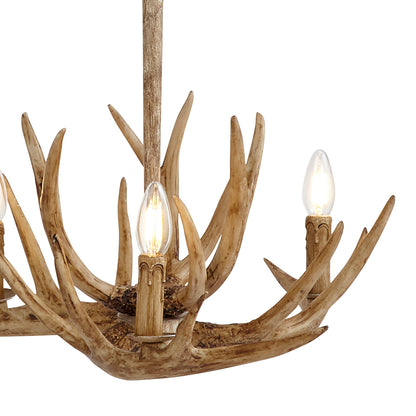 Lochranza 3-Light Rustic Antler Ceiling Light