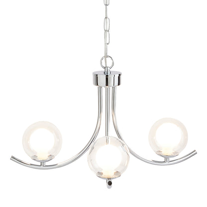 Jimena 3-Light Polished Chrome Easyfit Pendant Shade