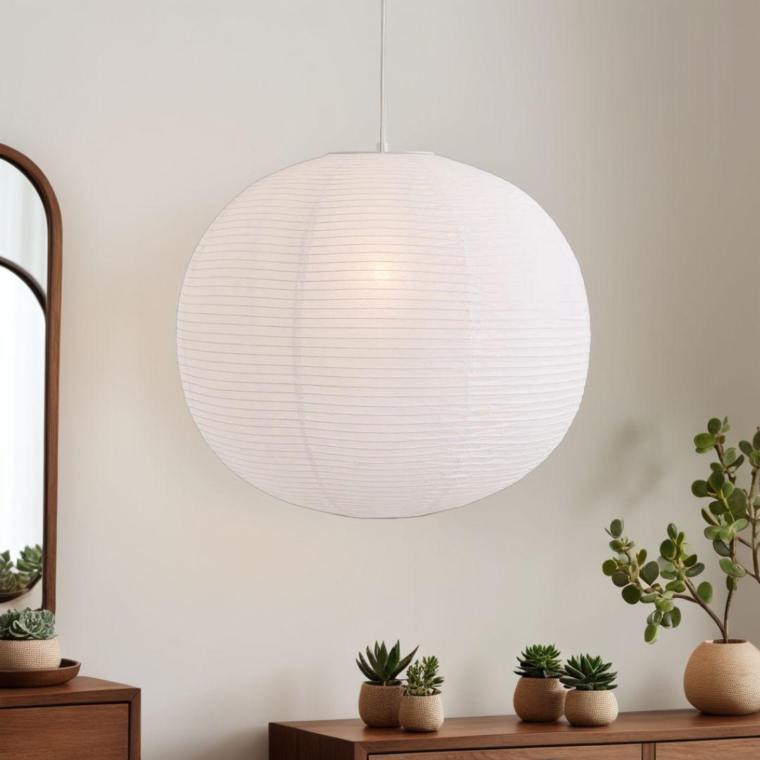 Rufus 80Cm Paper Ball White Shade