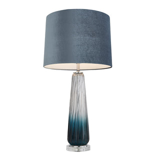 Alura Tapered Glass Blue Ombre Table Lamp