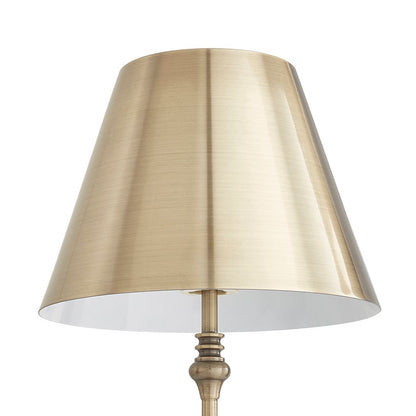 Lustre Antique Brass Rechargeable Table Lamp