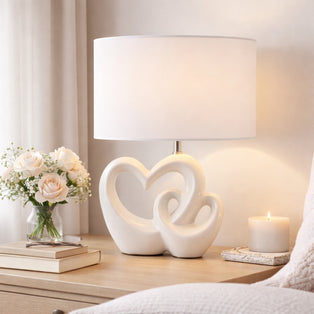 Link White Ceramic Table Lamp