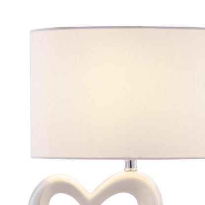 Link White Ceramic Table Lamp